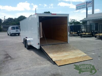 South Georgia Cargo 7x20 TA Trailer - White, Ramp, Side Door - Image 5