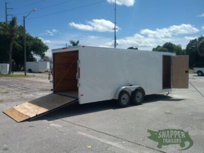 South Georgia Cargo 7x20 TA Trailer - White, Ramp, Side Door - Image 9