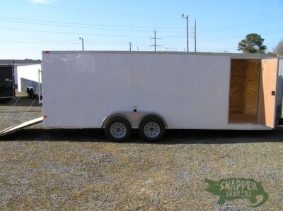 South Georgia Cargo 7x20 TA Trailer - White, Ramp, Side Door - Image 11