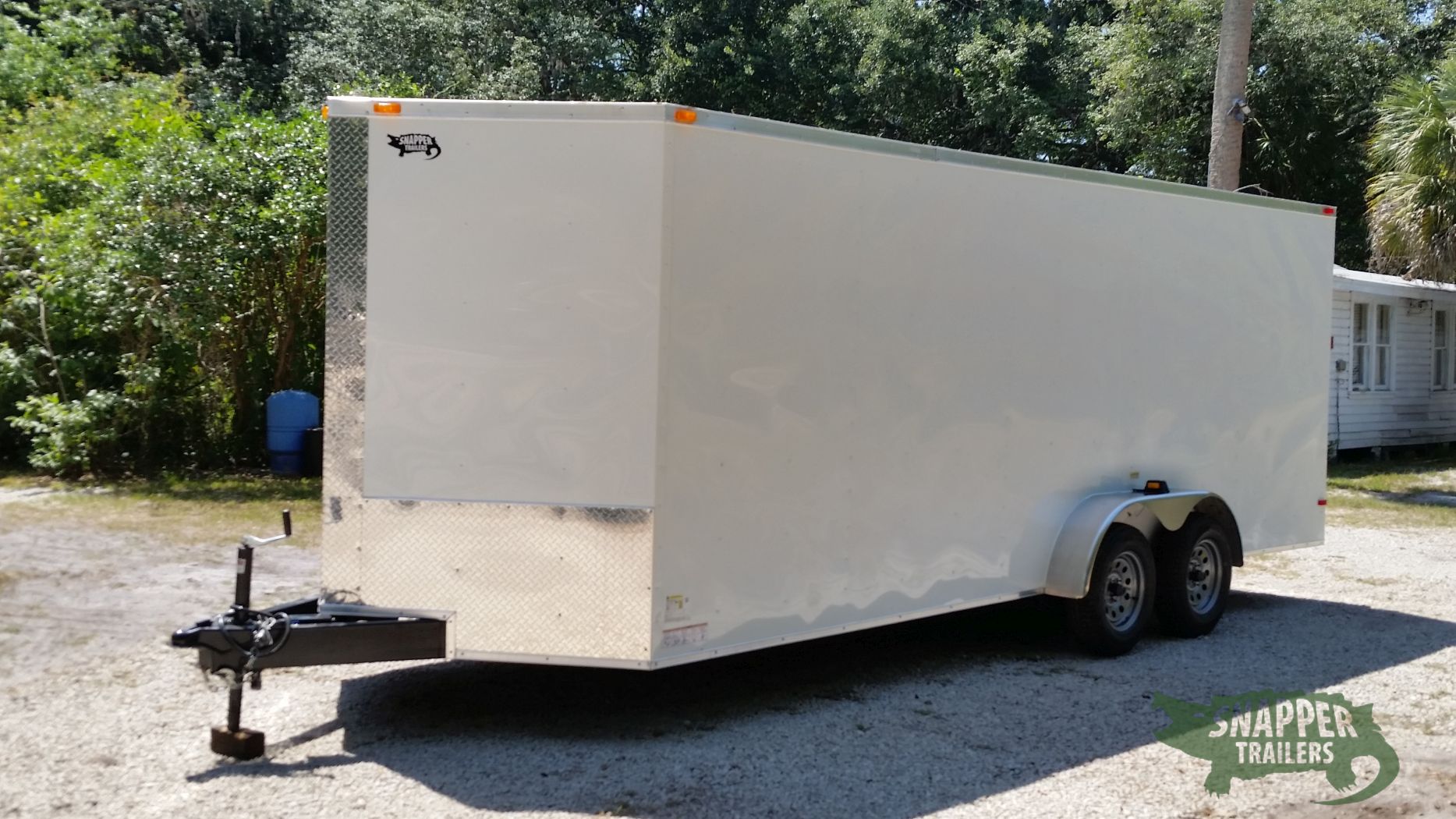 South Georgia Cargo 7x20 TA Trailer - White, Ramp, Side Door, Extra Height - Image 2
