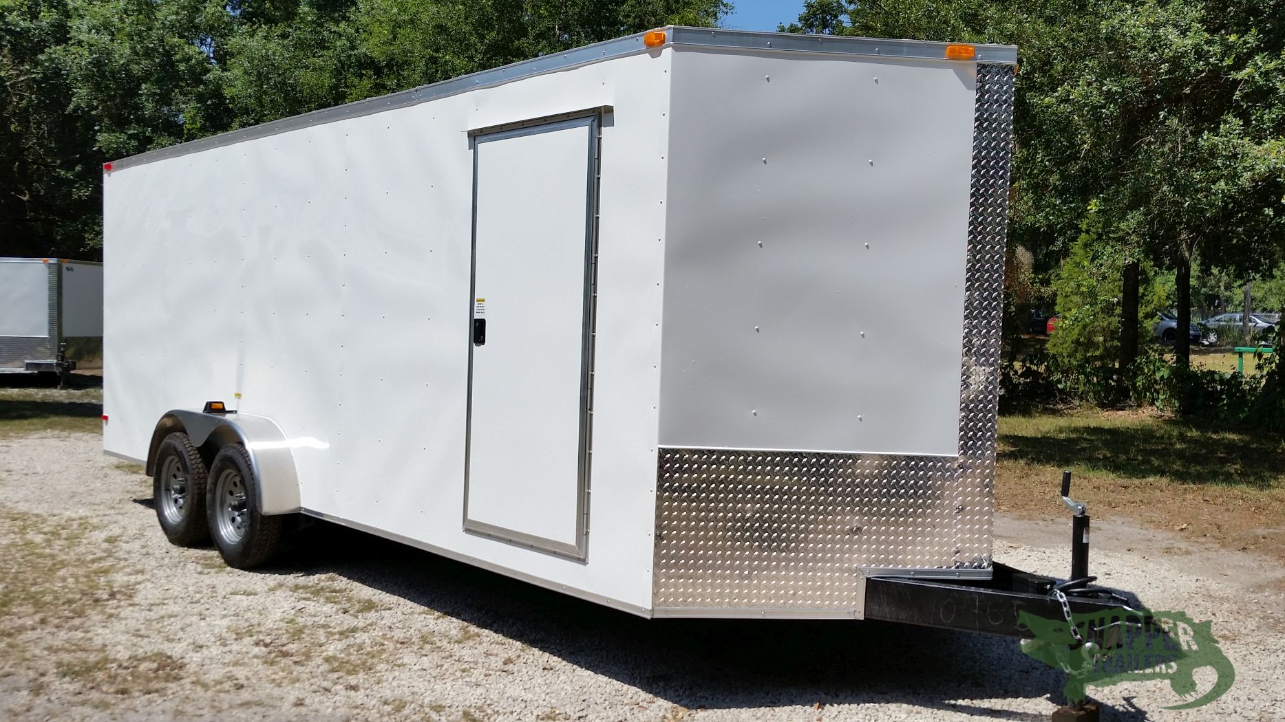 South Georgia Cargo 7x20 TA Trailer - White, Ramp, Side Door, Extra Height - Image 12