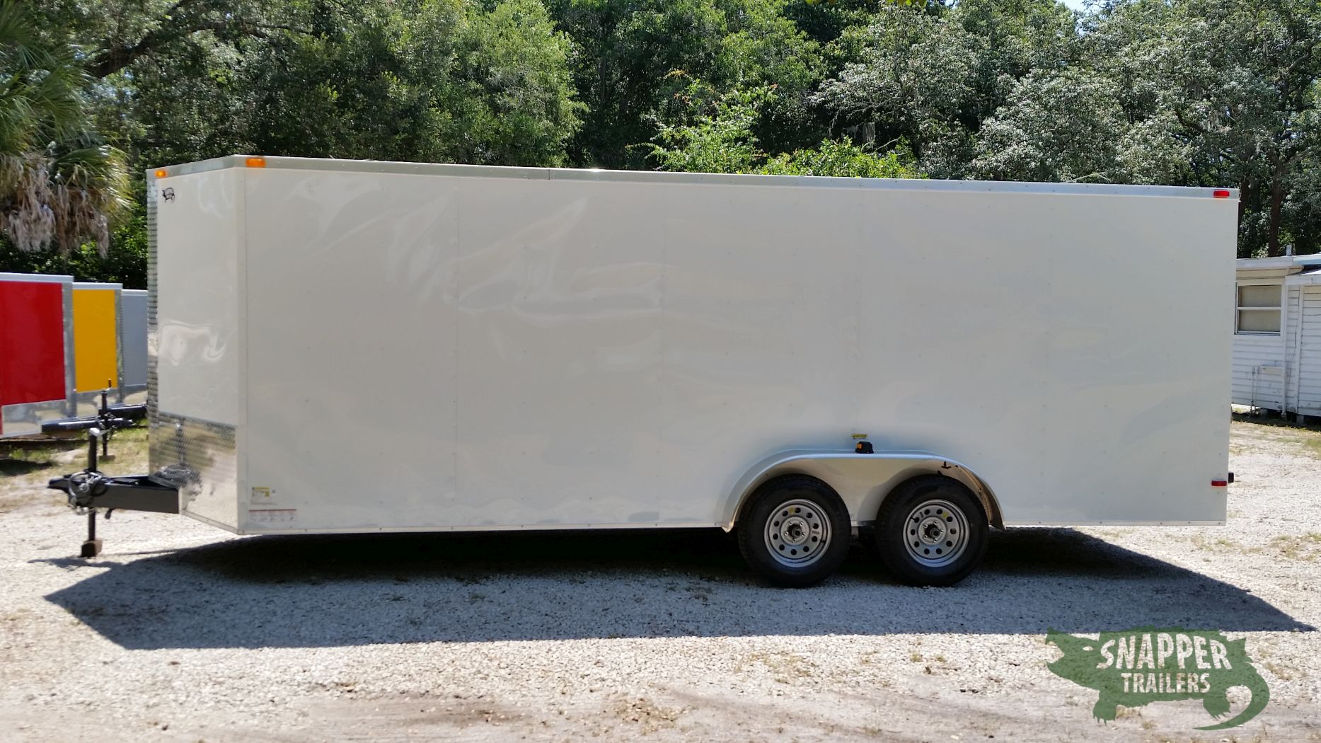 South Georgia Cargo 7x20 TA Trailer - White, Ramp, Side Door, Extra Height - Image 3