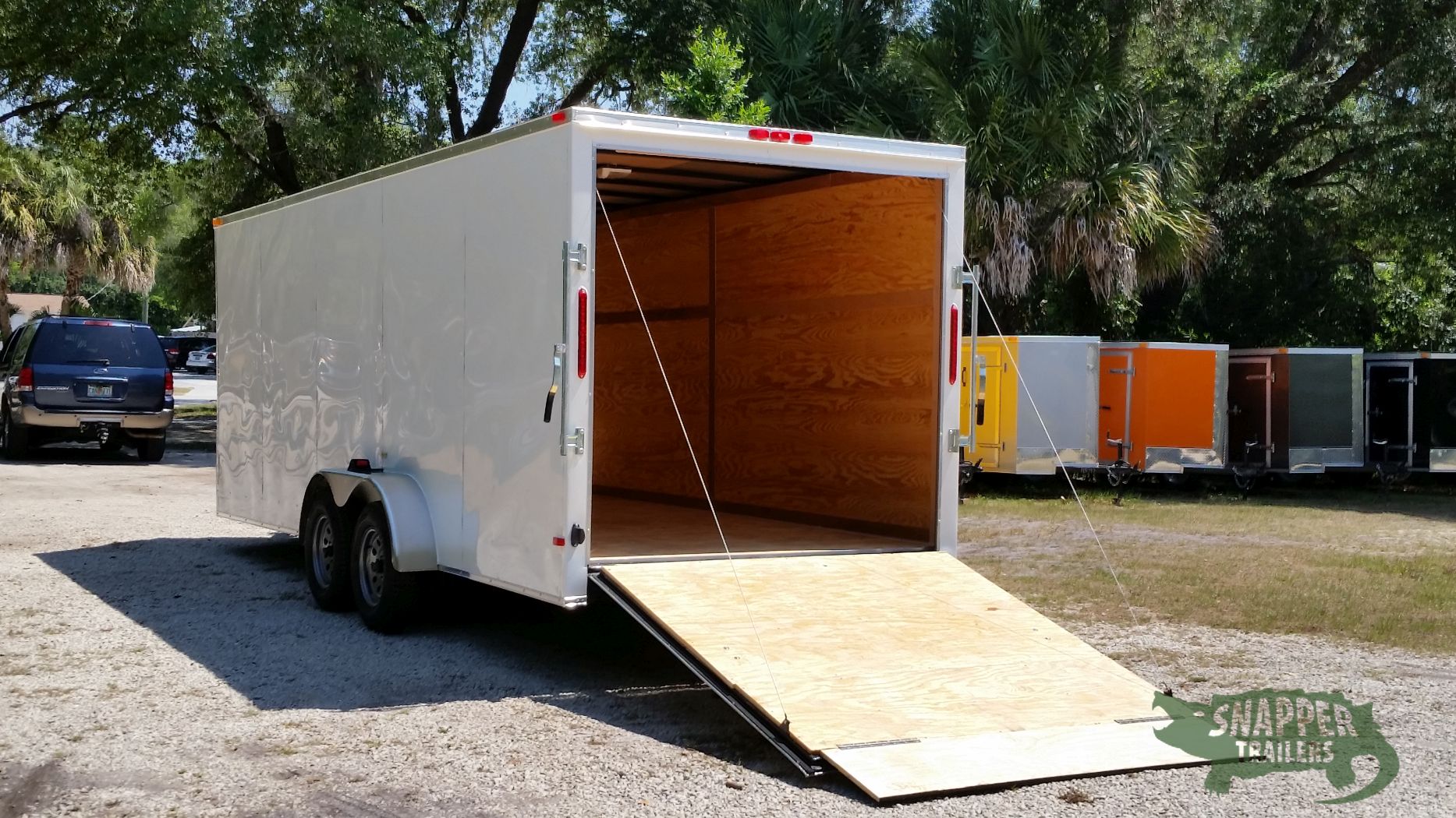 South Georgia Cargo 7x20 TA Trailer - White, Ramp, Side Door, Extra Height - Image 4