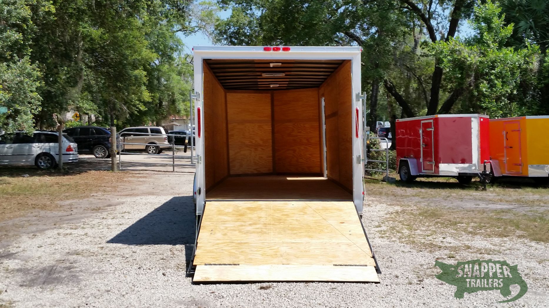 South Georgia Cargo 7x20 TA Trailer - White, Ramp, Side Door, Extra Height - Image 6
