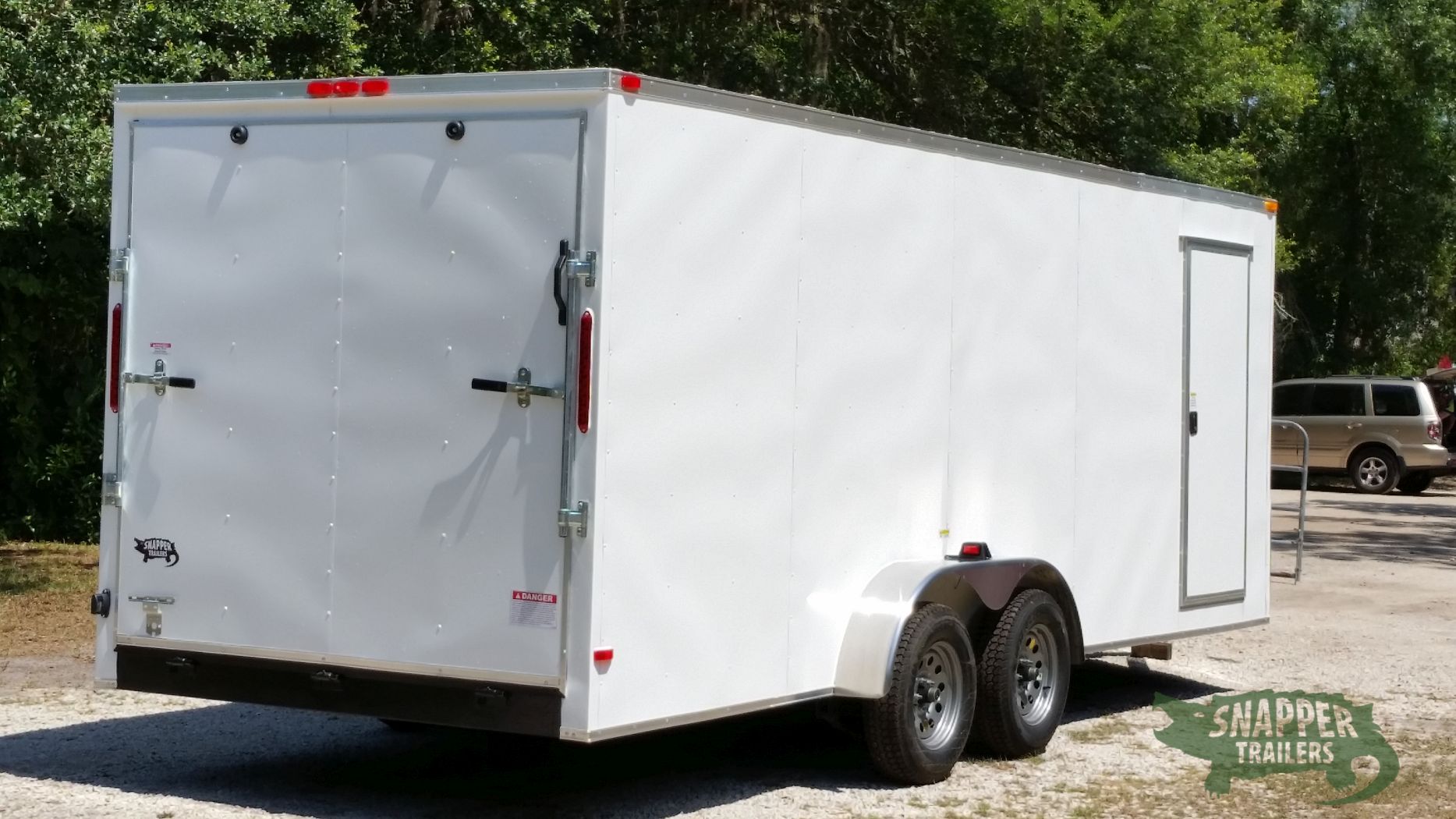 South Georgia Cargo 7x20 TA Trailer - White, Ramp, Side Door, Extra Height - Image 9