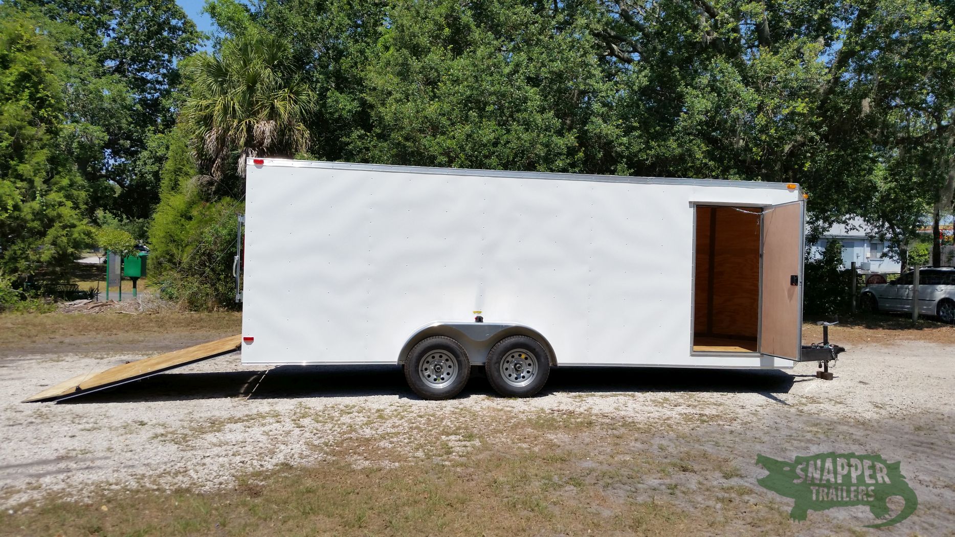 South Georgia Cargo 7x20 TA Trailer - White, Ramp, Side Door, Extra Height - Image 10