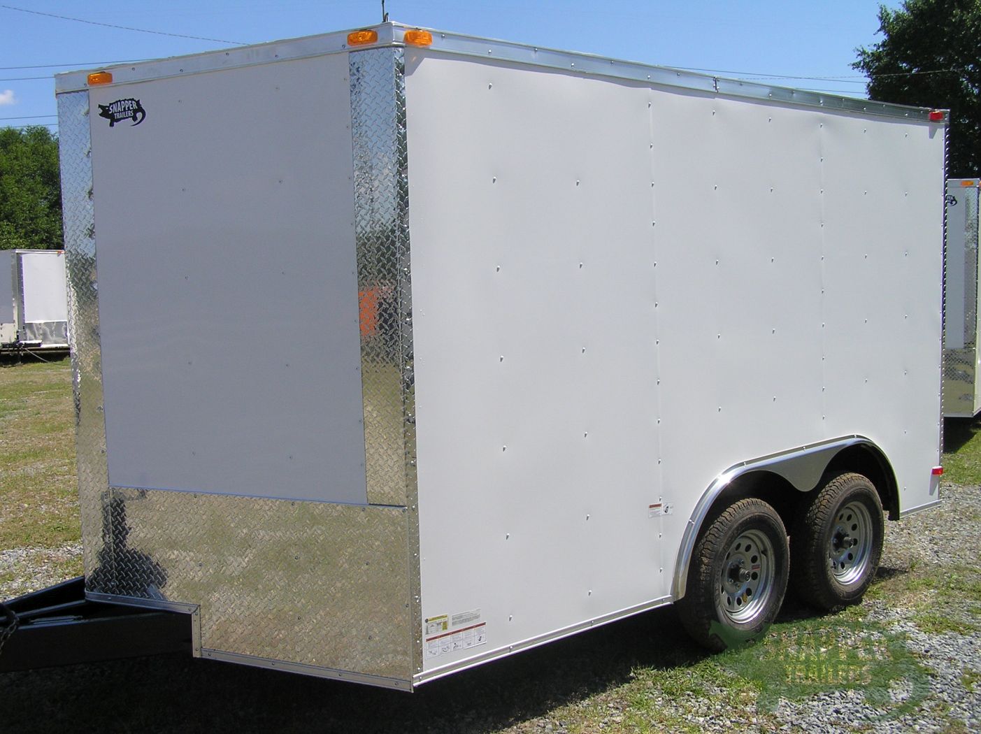 South Georgia Cargo 8.5x12 TA Trailer - White, Ramp, Side Door - Image 2