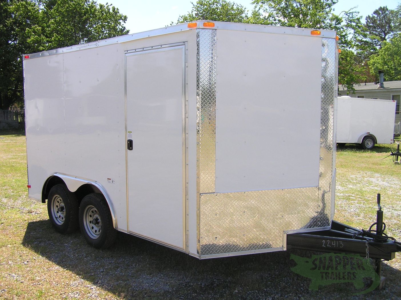 South Georgia Cargo 8.5x12 TA Trailer - White, Ramp, Side Door - Image 13