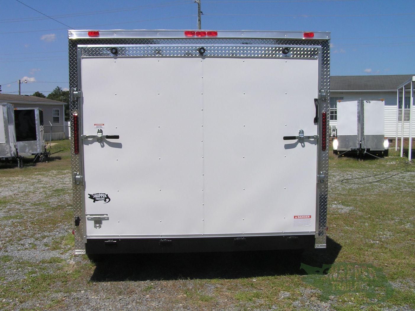 South Georgia Cargo 8.5x12 TA Trailer - White, Ramp, Side Door - Image 7