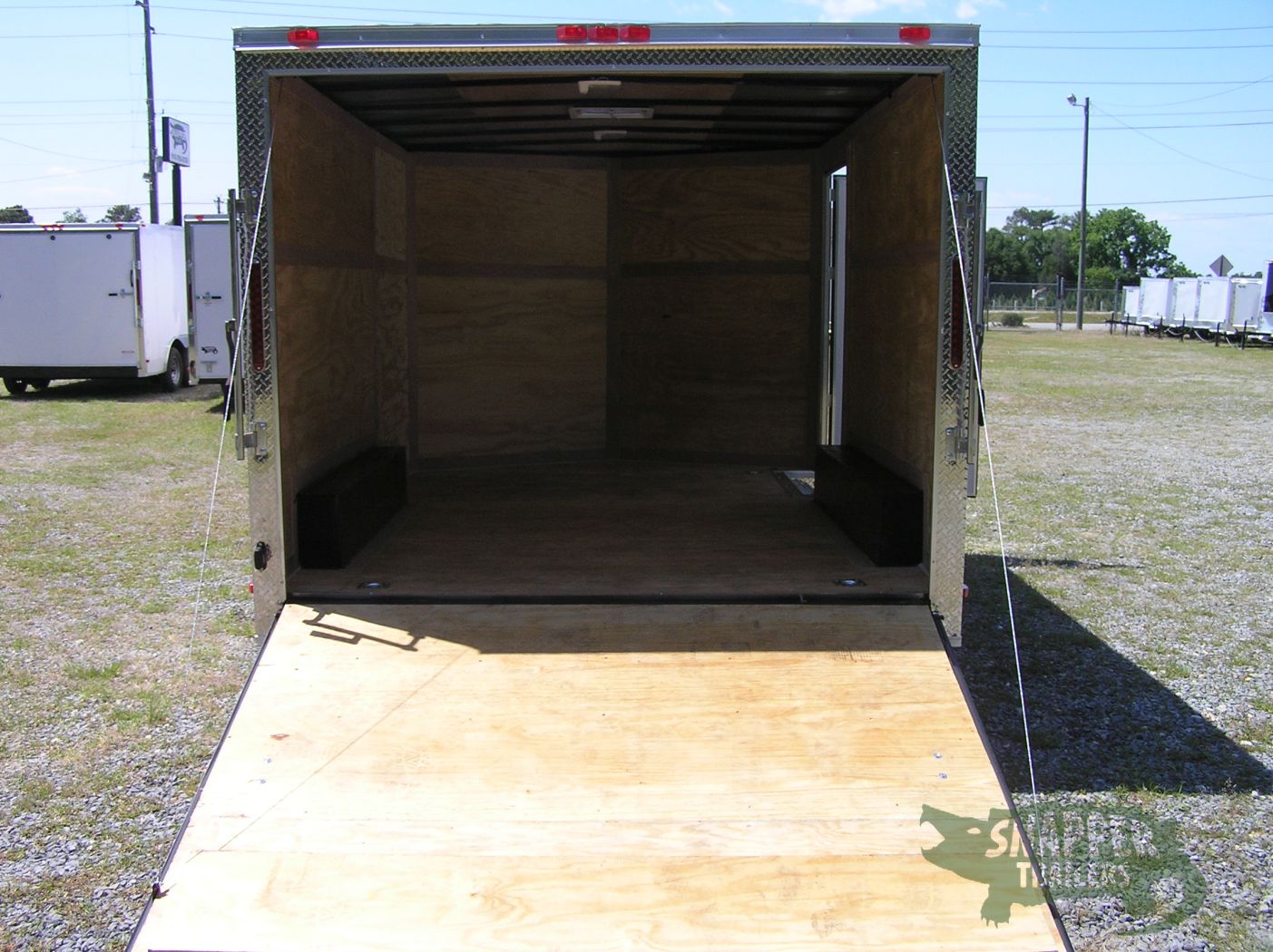 South Georgia Cargo 8.5x12 TA Trailer - White, Ramp, Side Door - Image 6