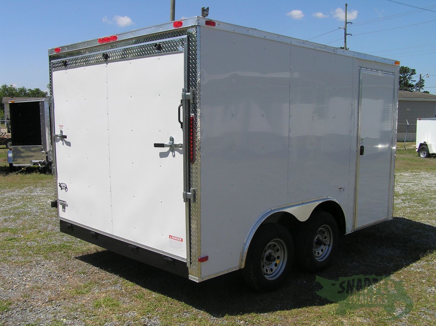 South Georgia Cargo 8.5x12 TA Trailer - White, Ramp, Side Door - Image 9