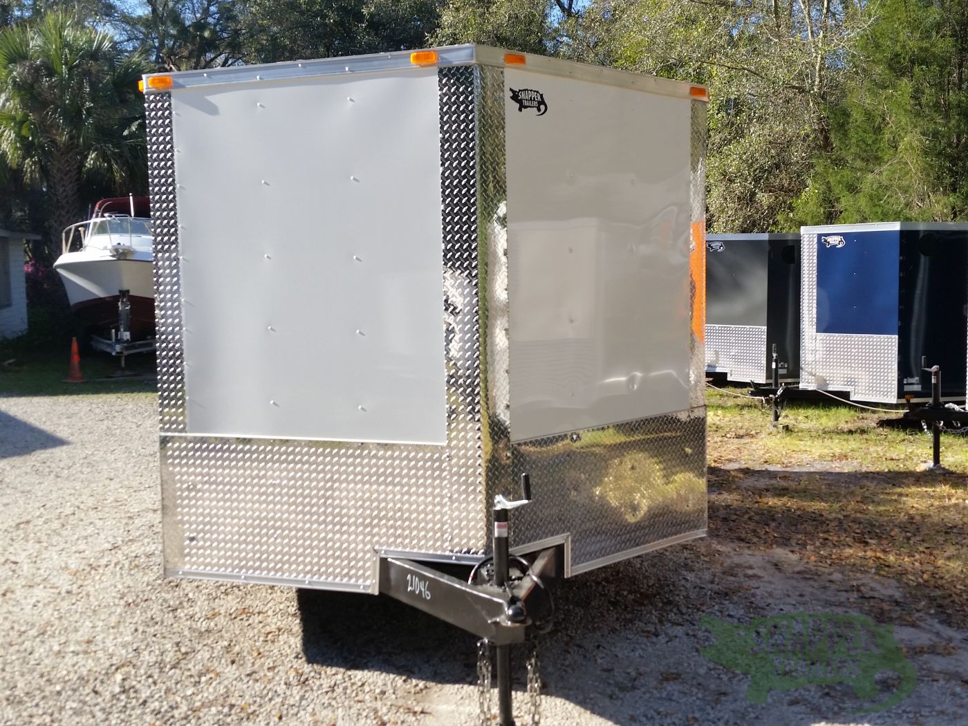 South Georgia Cargo 8.5x14 TA Trailer - White, Ramp, Side Door - Image 15