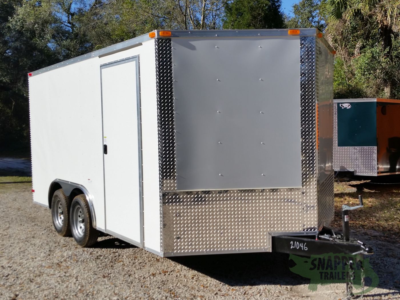 South Georgia Cargo 8.5x14 TA Trailer - White, Ramp, Side Door - Image 14