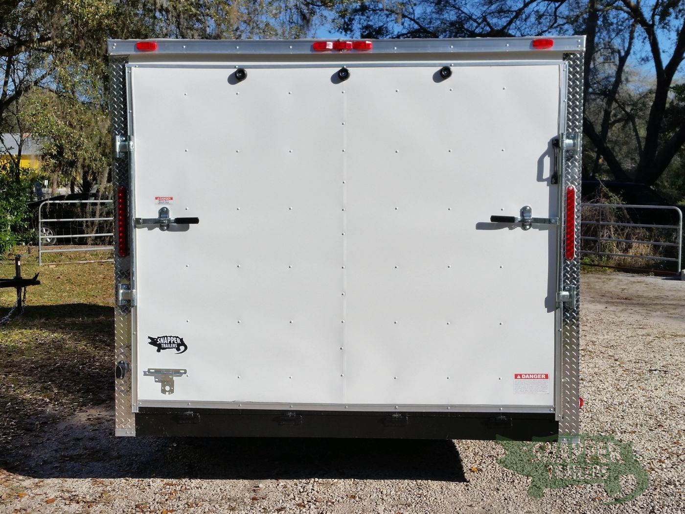 South Georgia Cargo 8.5x14 TA Trailer - White, Ramp, Side Door - Image 7
