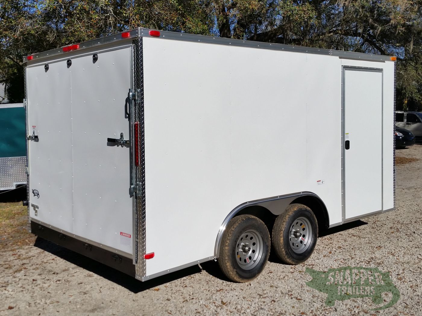 South Georgia Cargo 8.5x14 TA Trailer - White, Ramp, Side Door - Image 9