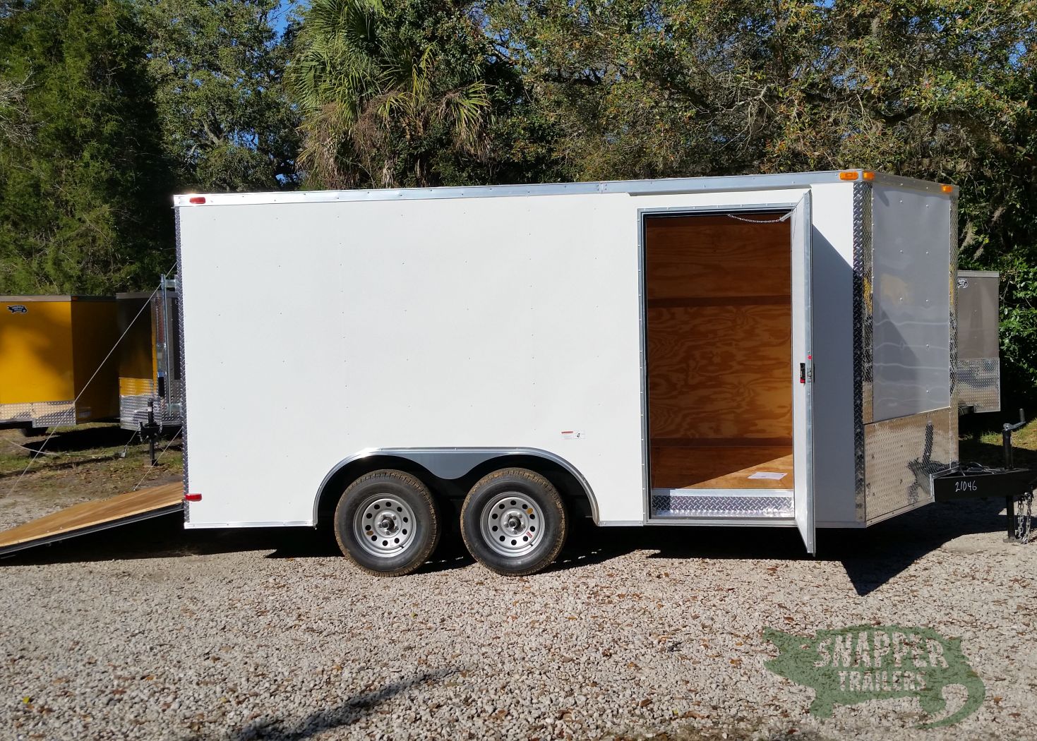 South Georgia Cargo 8.5x14 TA Trailer - White, Ramp, Side Door - Image 10