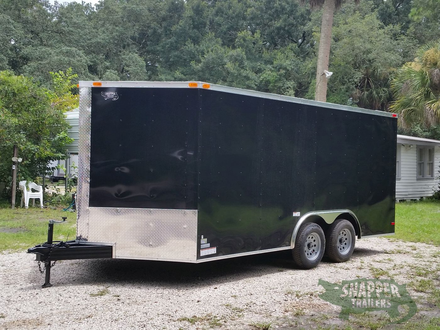 South Georgia Cargo 8.5x16 TA Trailer - Black, Ramp, Side Door - Image 2