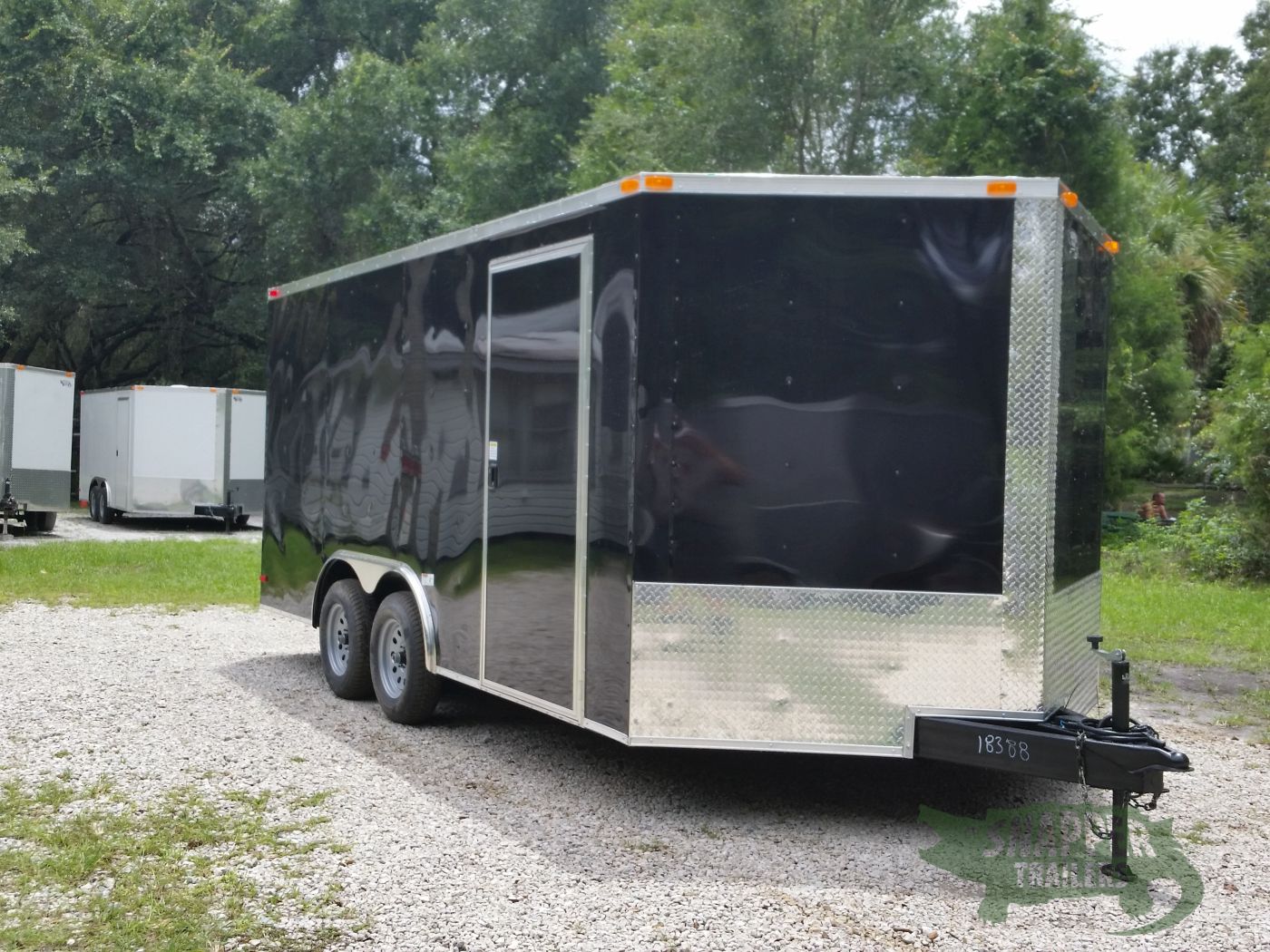 South Georgia Cargo 8.5x16 TA Trailer - Black, Ramp, Side Door - Image 13