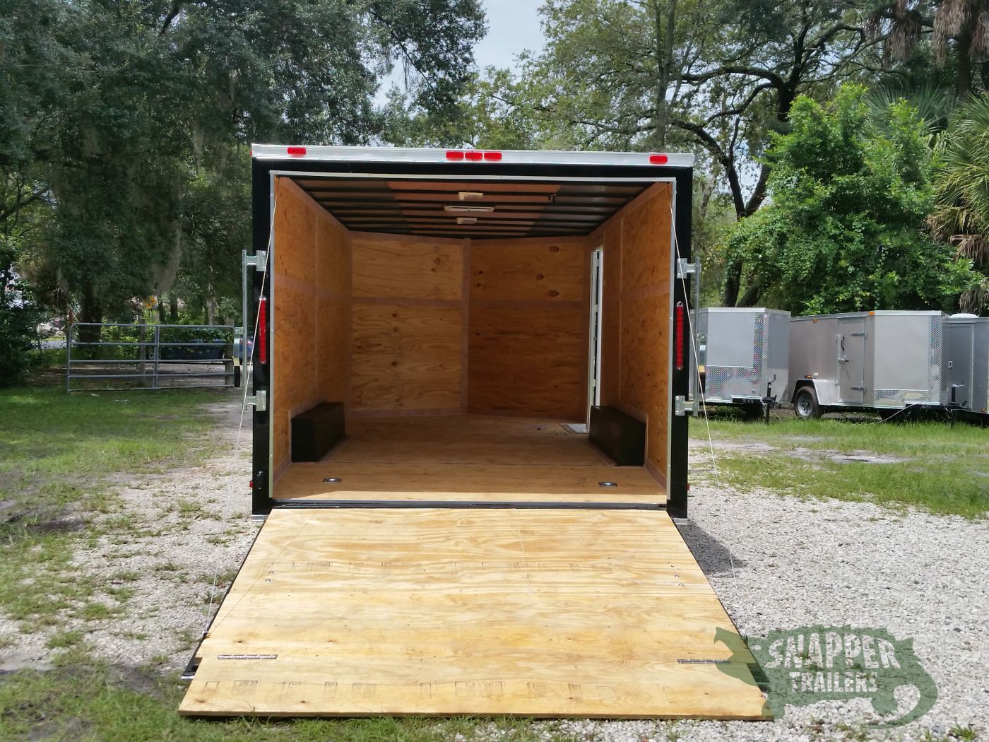 South Georgia Cargo 8.5x16 TA Trailer - Black, Ramp, Side Door - Image 6