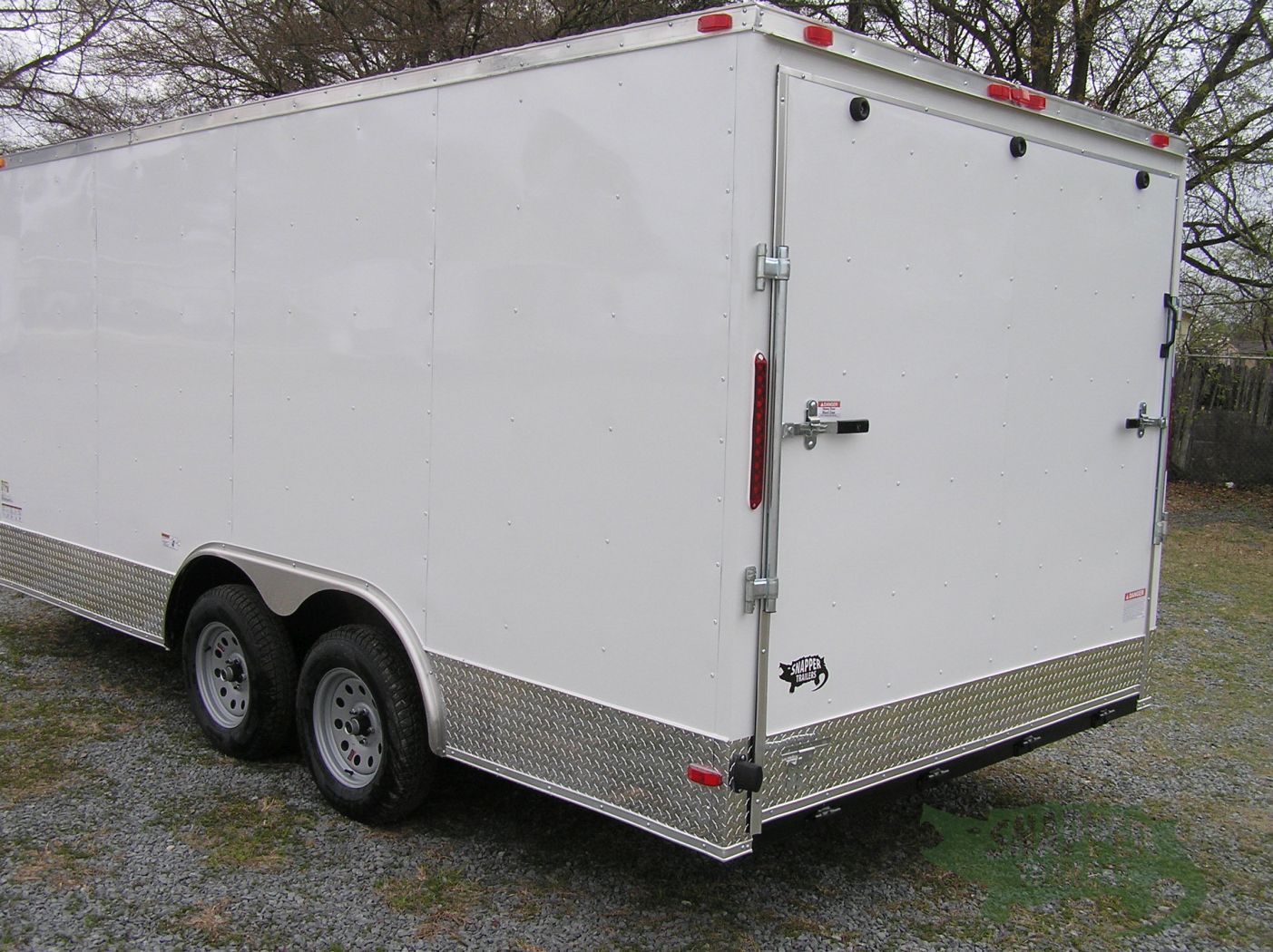 South Georgia Cargo 8.5x16 TA Trailer - White, Ramp, Side Door, ATP Trim - Image 5