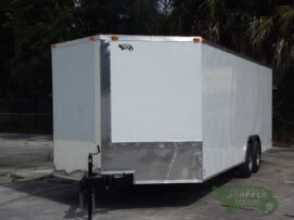 Alternative view of South Georgia Cargo 8.5x22 TA Trailer - White, Ramp, Side Door, 5K Axles