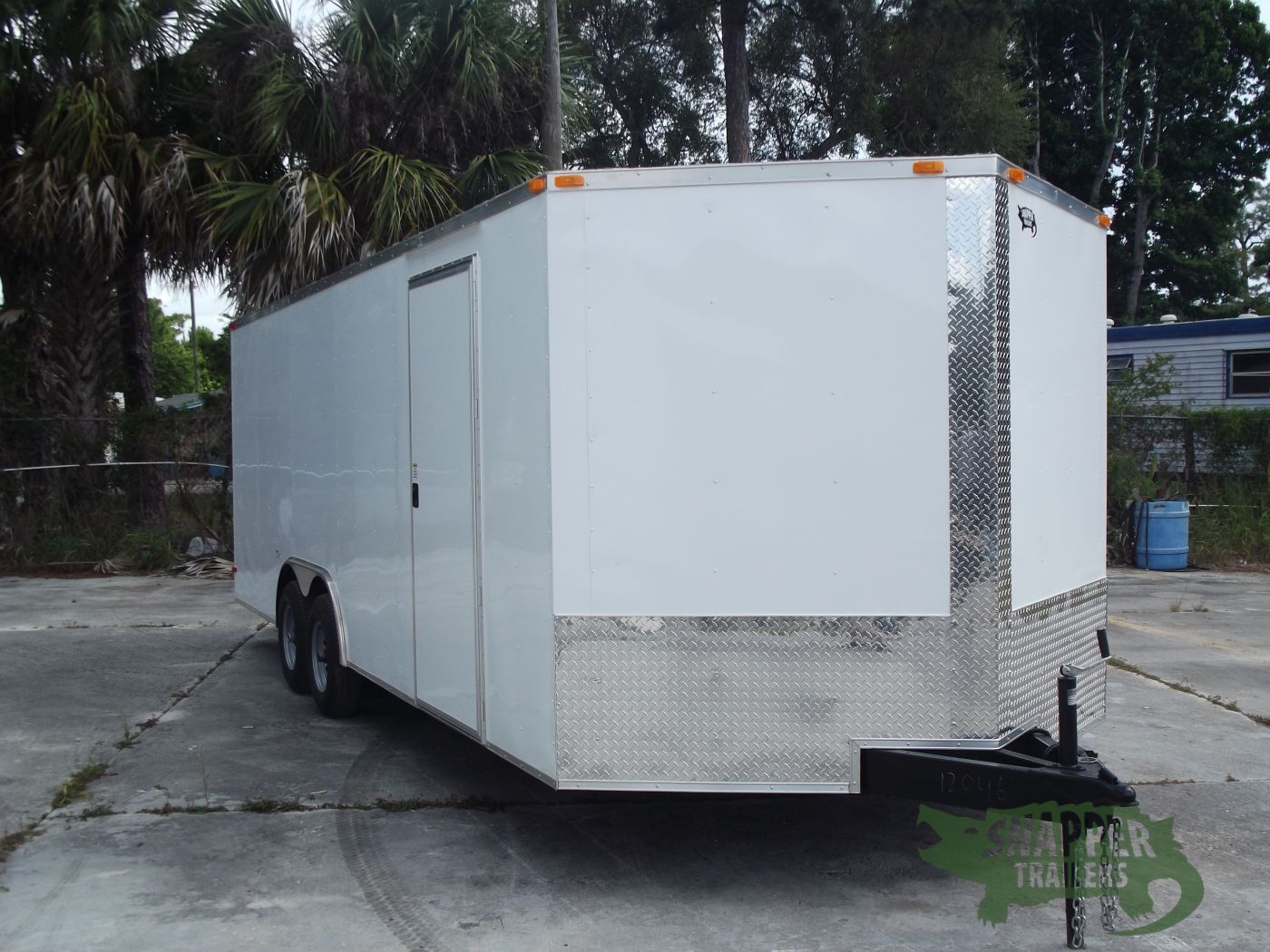 South Georgia Cargo 8.5x22 TA Trailer - White, Ramp, Side Door, 5K Axles - Image 12