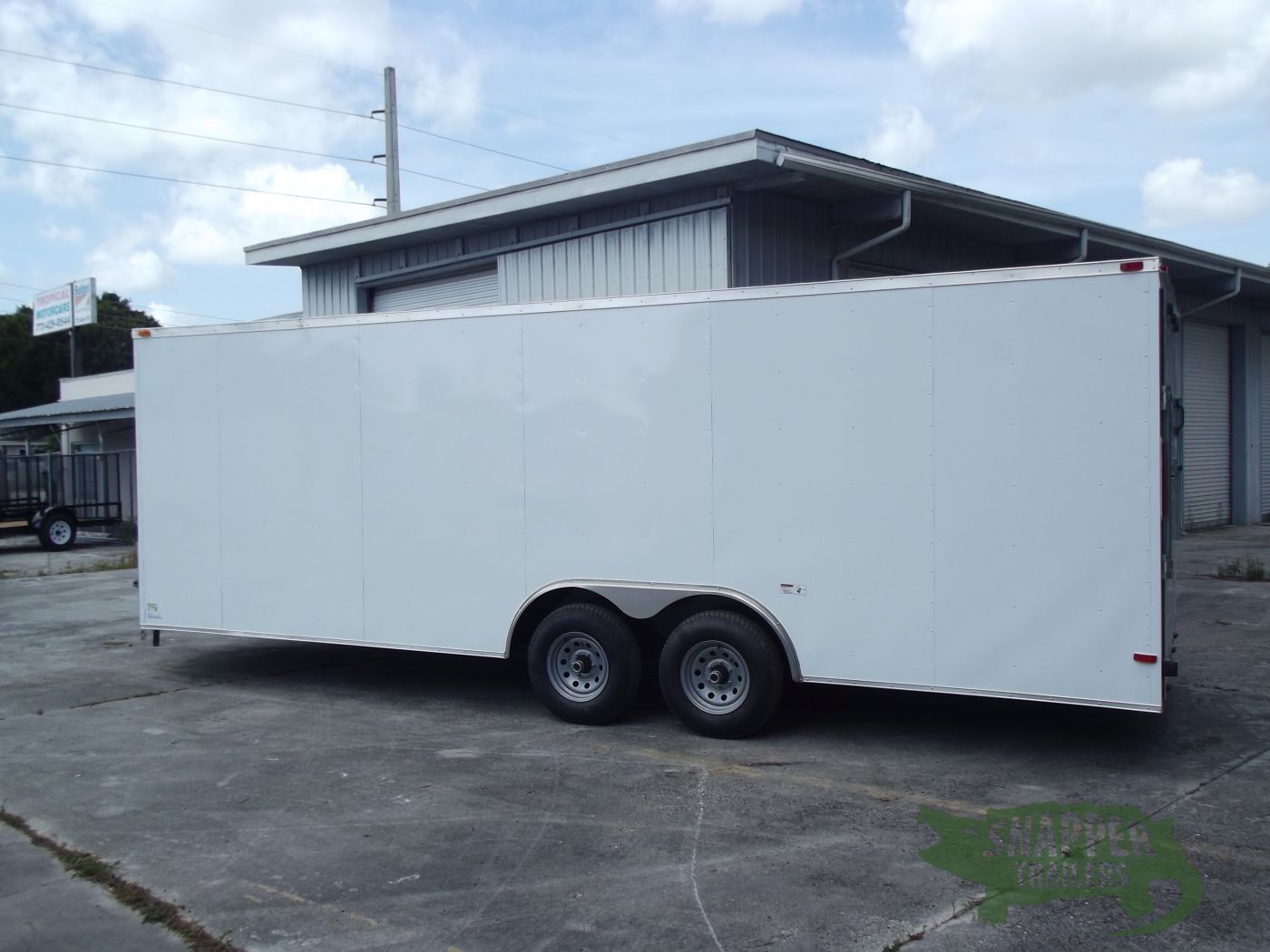 South Georgia Cargo 8.5x22 TA Trailer - White, Ramp, Side Door, 5K Axles - Image 3