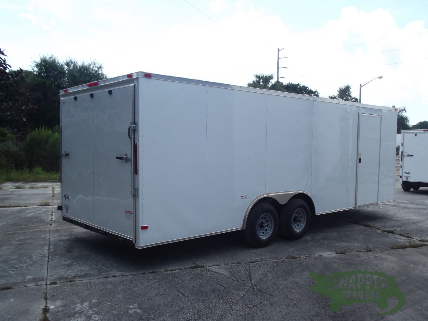 South Georgia Cargo 8.5x22 TA Trailer - White, Ramp, Side Door, 5K Axles - Image 9