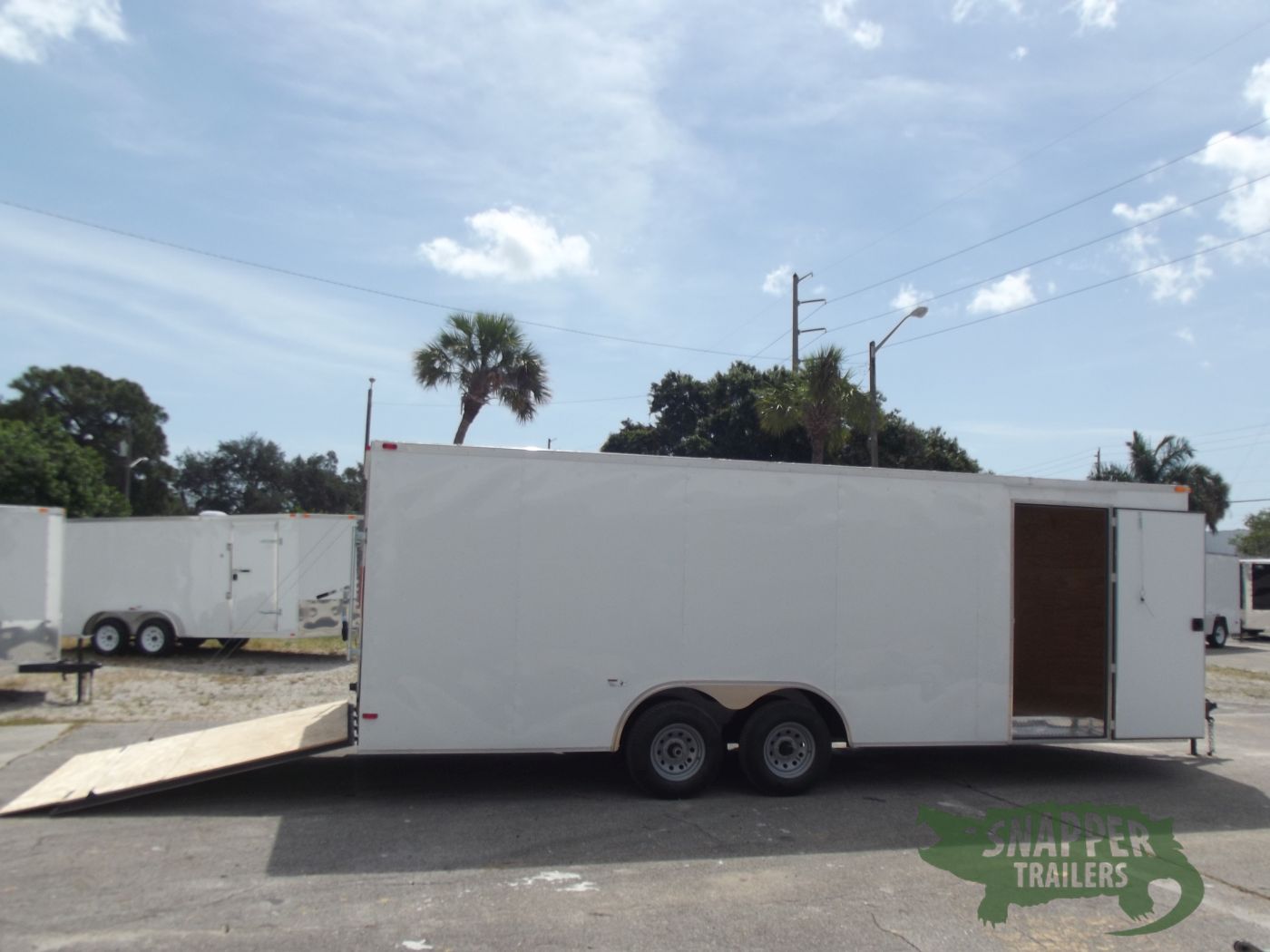 South Georgia Cargo 8.5x22 TA Trailer - White, Ramp, Side Door, 5K Axles - Image 10