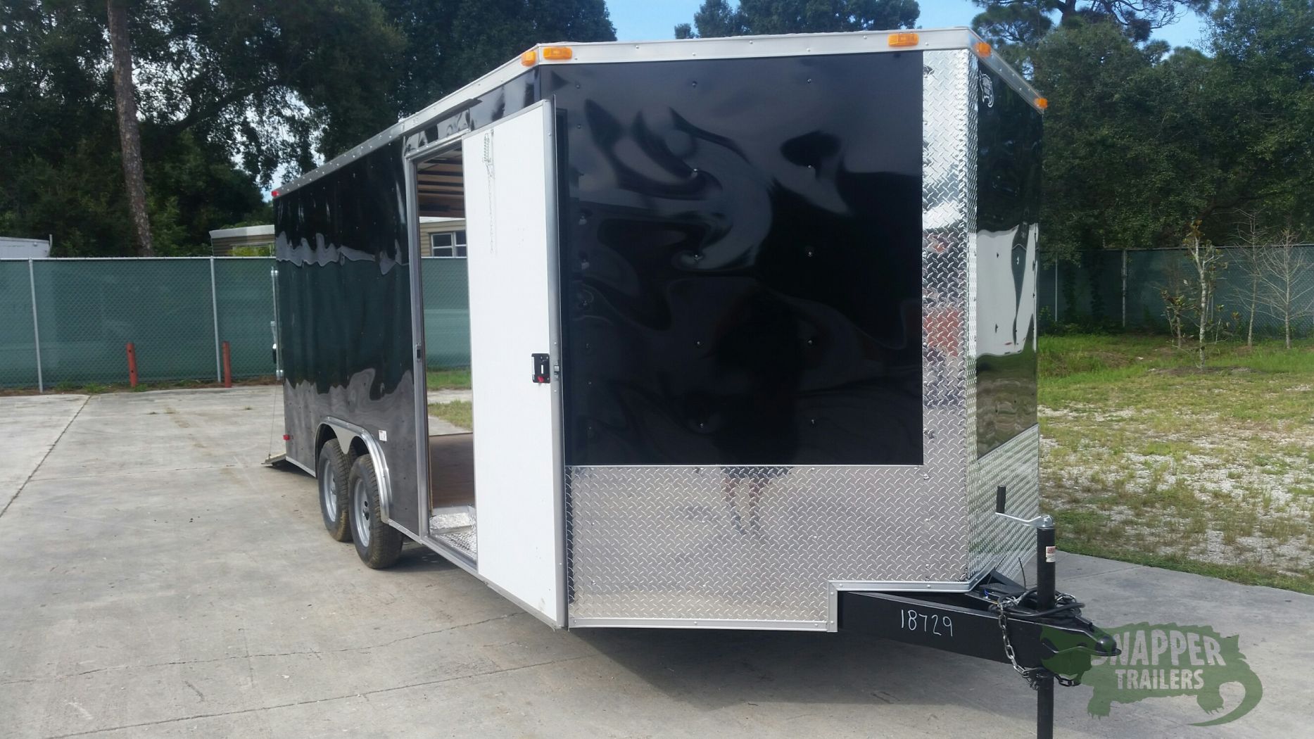 South Georgia Cargo 8.5x18 TA Trailer - Black, Ramp, Side Door - Image 12