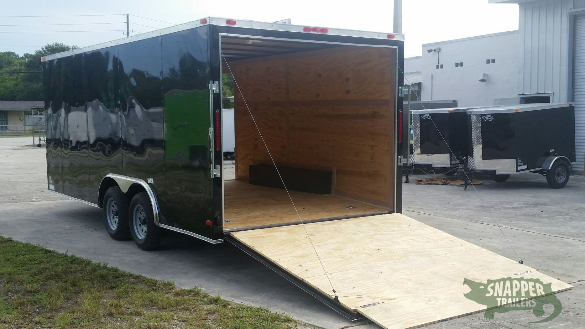 South Georgia Cargo 8.5x18 TA Trailer - Black, Ramp, Side Door - Image 4