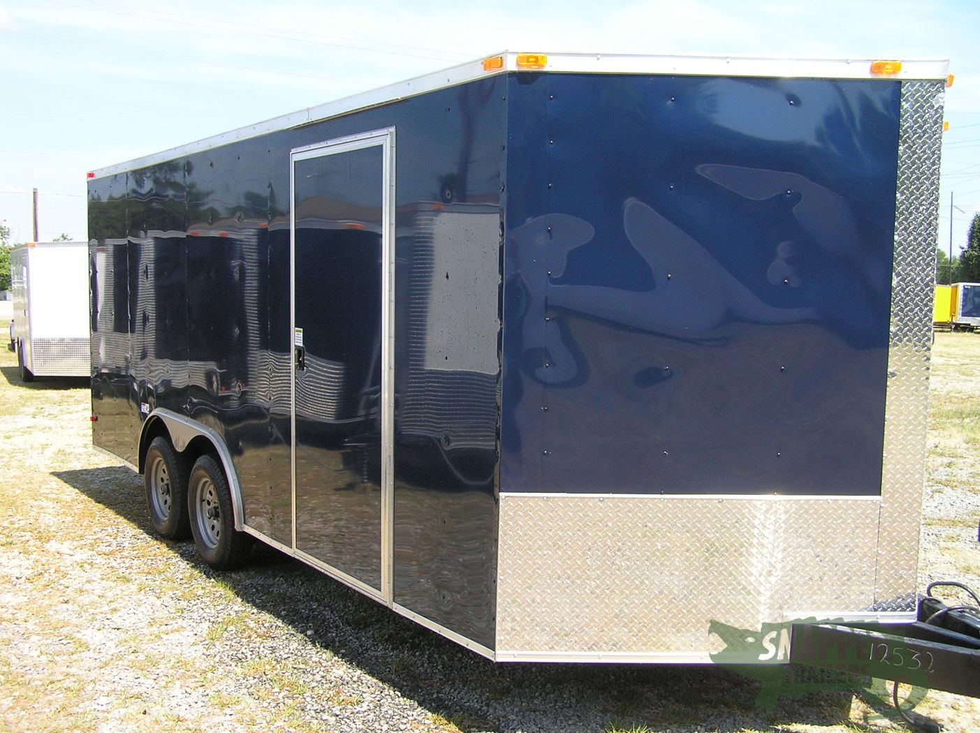 South Georgia Cargo 8.5x18 TA Trailer - Blue, Ramp, Side Door, Vinyl Interior - Image 12