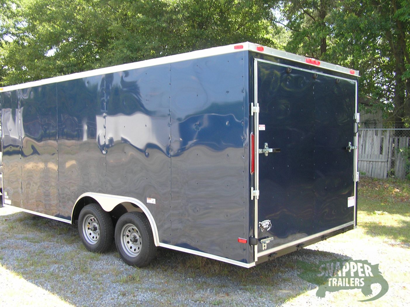 South Georgia Cargo 8.5x18 TA Trailer - Blue, Ramp, Side Door, Vinyl Interior - Image 5