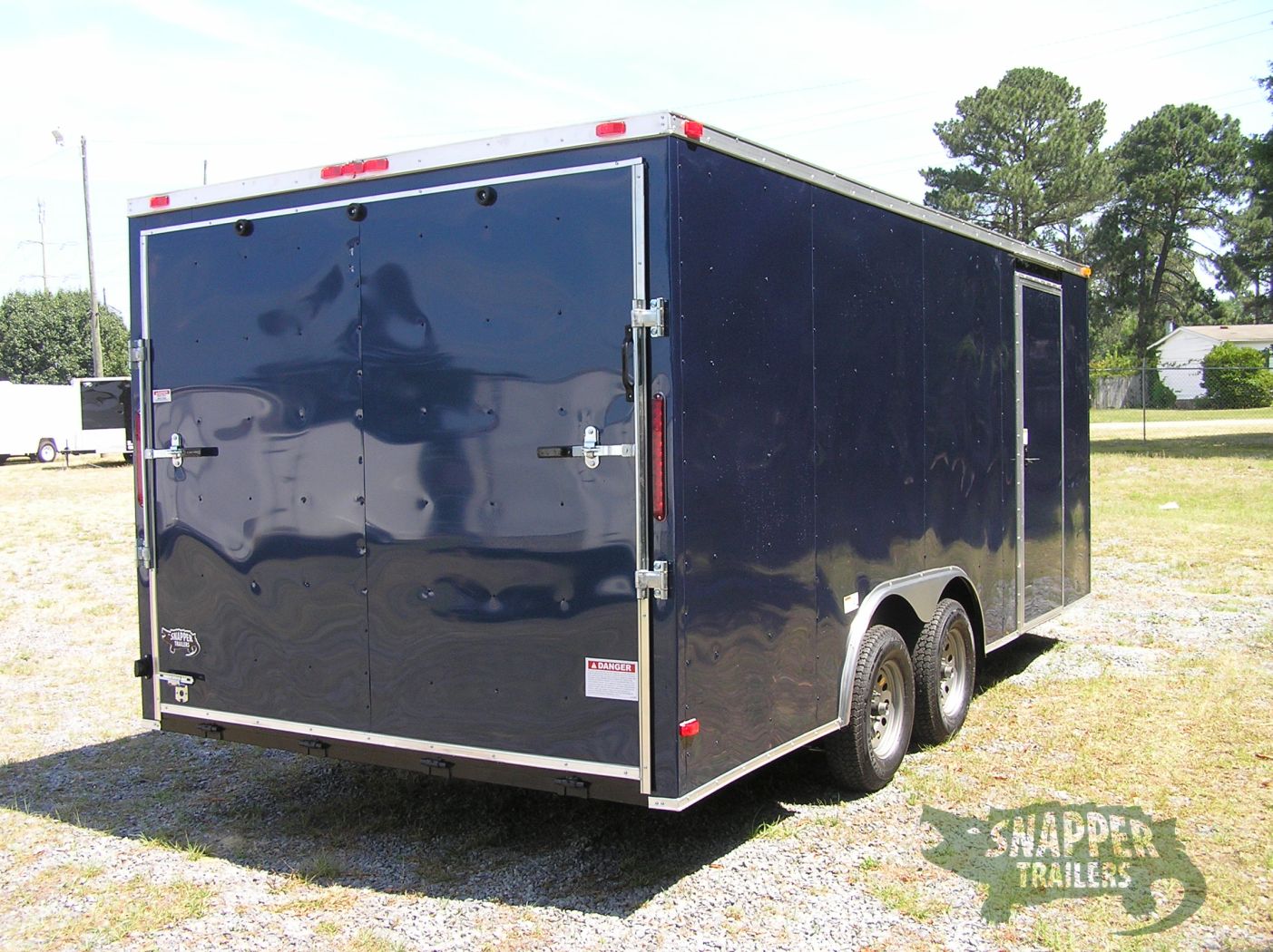 South Georgia Cargo 8.5x18 TA Trailer - Blue, Ramp, Side Door, Vinyl Interior - Image 9