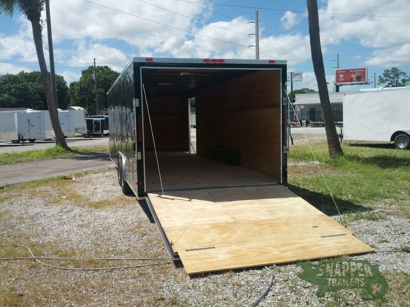 South Georgia Cargo 8.5x24 TA Trailer - Black, Ramp, Side Door - Image 5