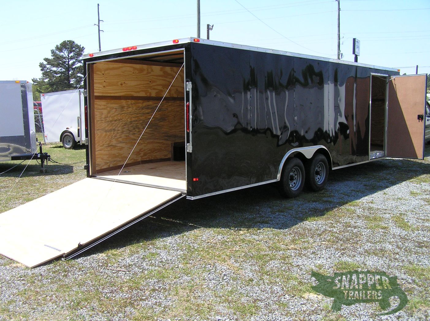 South Georgia Cargo 8.5x24 TA Trailer - Black, Ramp, Side Door, 5K Axles - Image 8