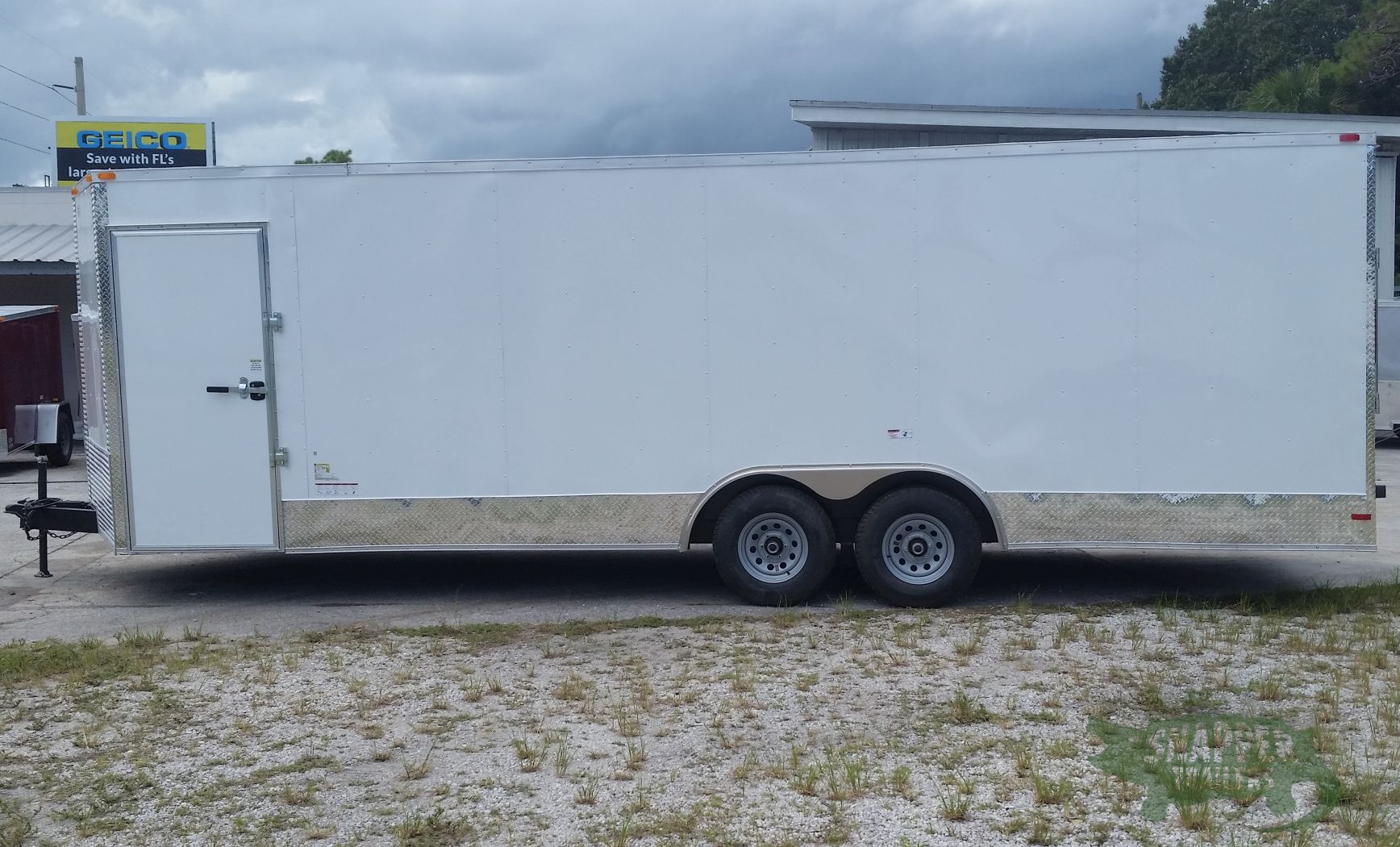 South Georgia Cargo 8.5x24 TA Trailer - White, Ramp, Side Door, 5K Axles, Extra Height, Extra Roof Vent - Image 5