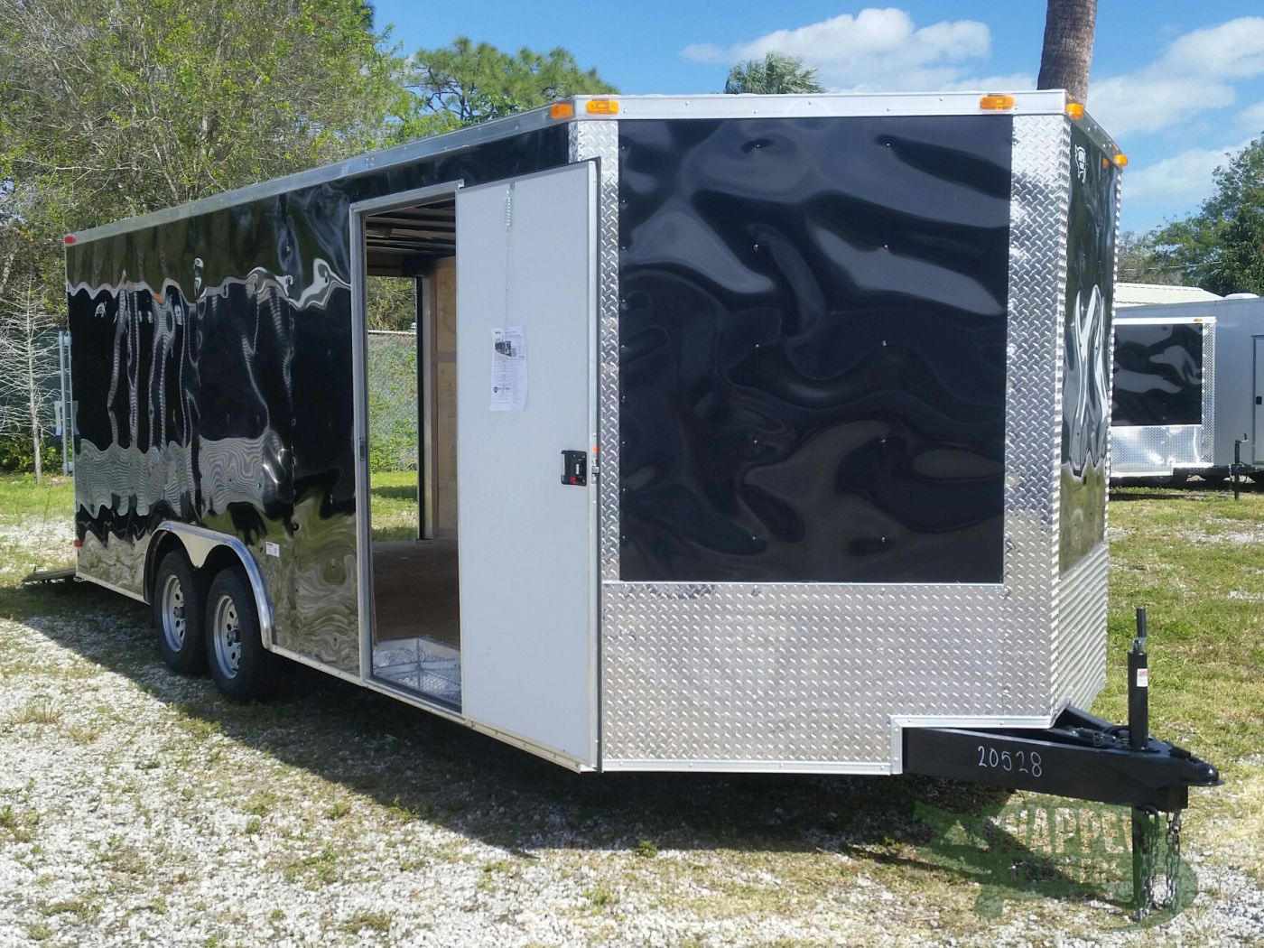 South Georgia Cargo 8.5x20 TA Trailer - Black, Ramp, Side Door - Image 12