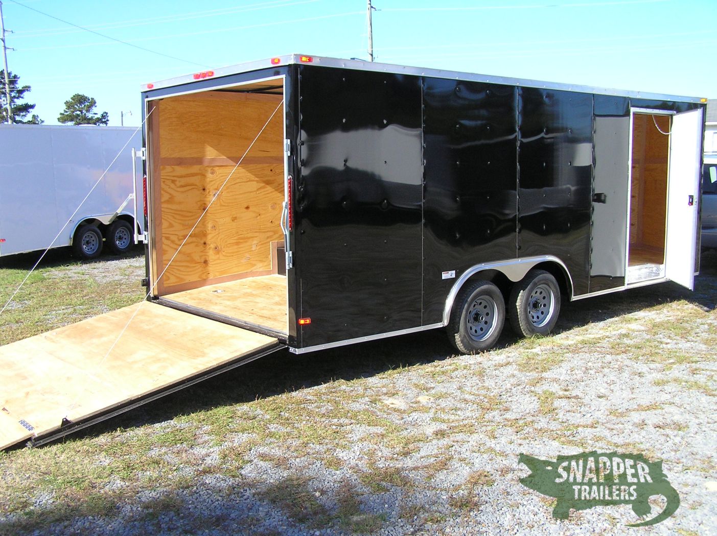 South Georgia Cargo 8.5x20 TA Trailer - Black, Ramp, Side Door - Image 8