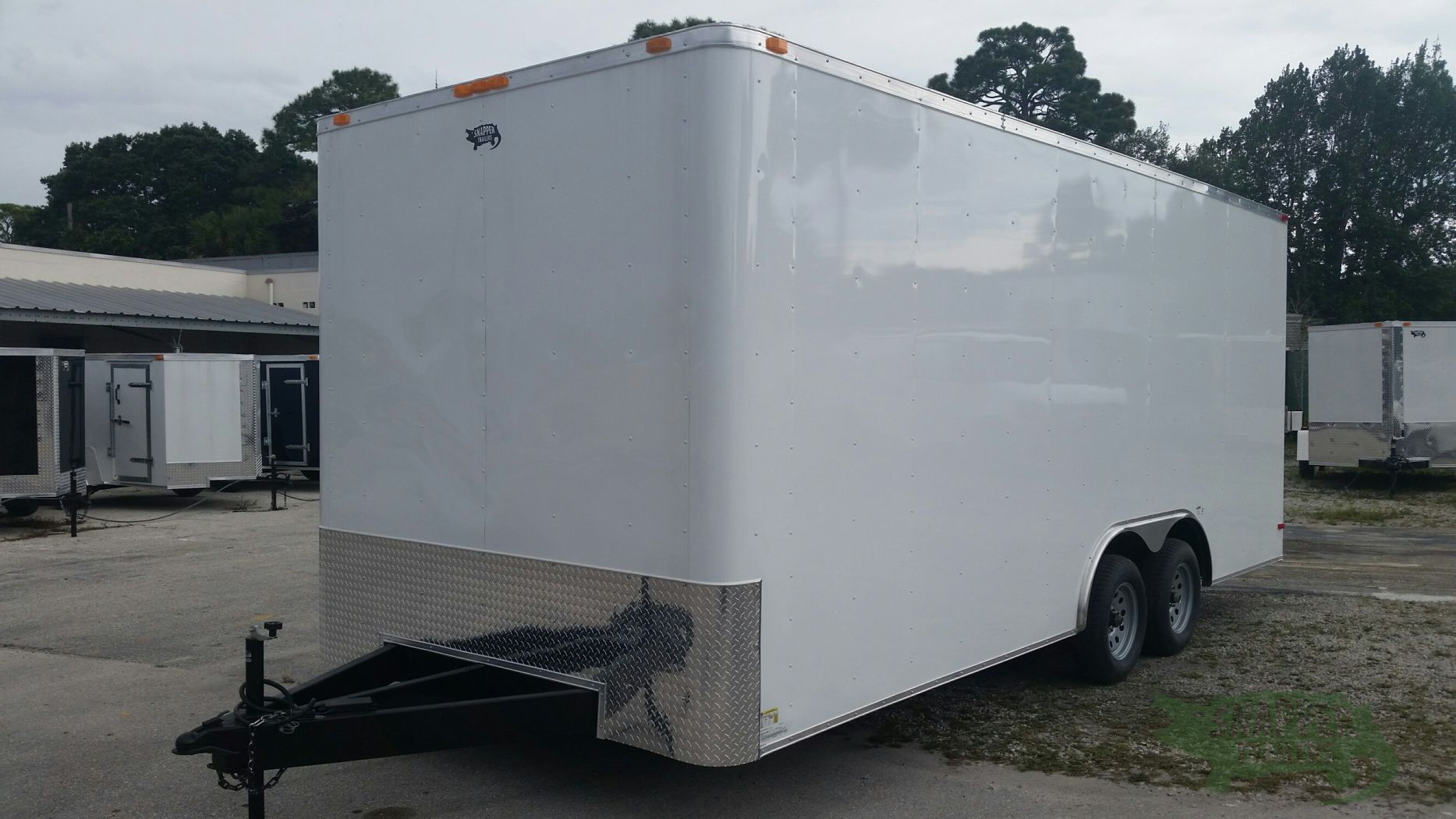 South Georgia Cargo Custom 8.5x20 TA Trailer - White, Ramp, Side Door, Extra Height, Flat Front - Image 2