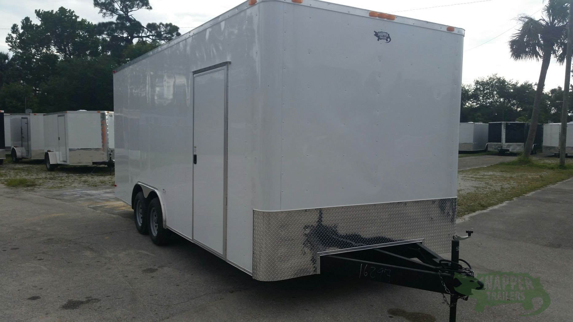 South Georgia Cargo Custom 8.5x20 TA Trailer - White, Ramp, Side Door, Extra Height, Flat Front - Image 12