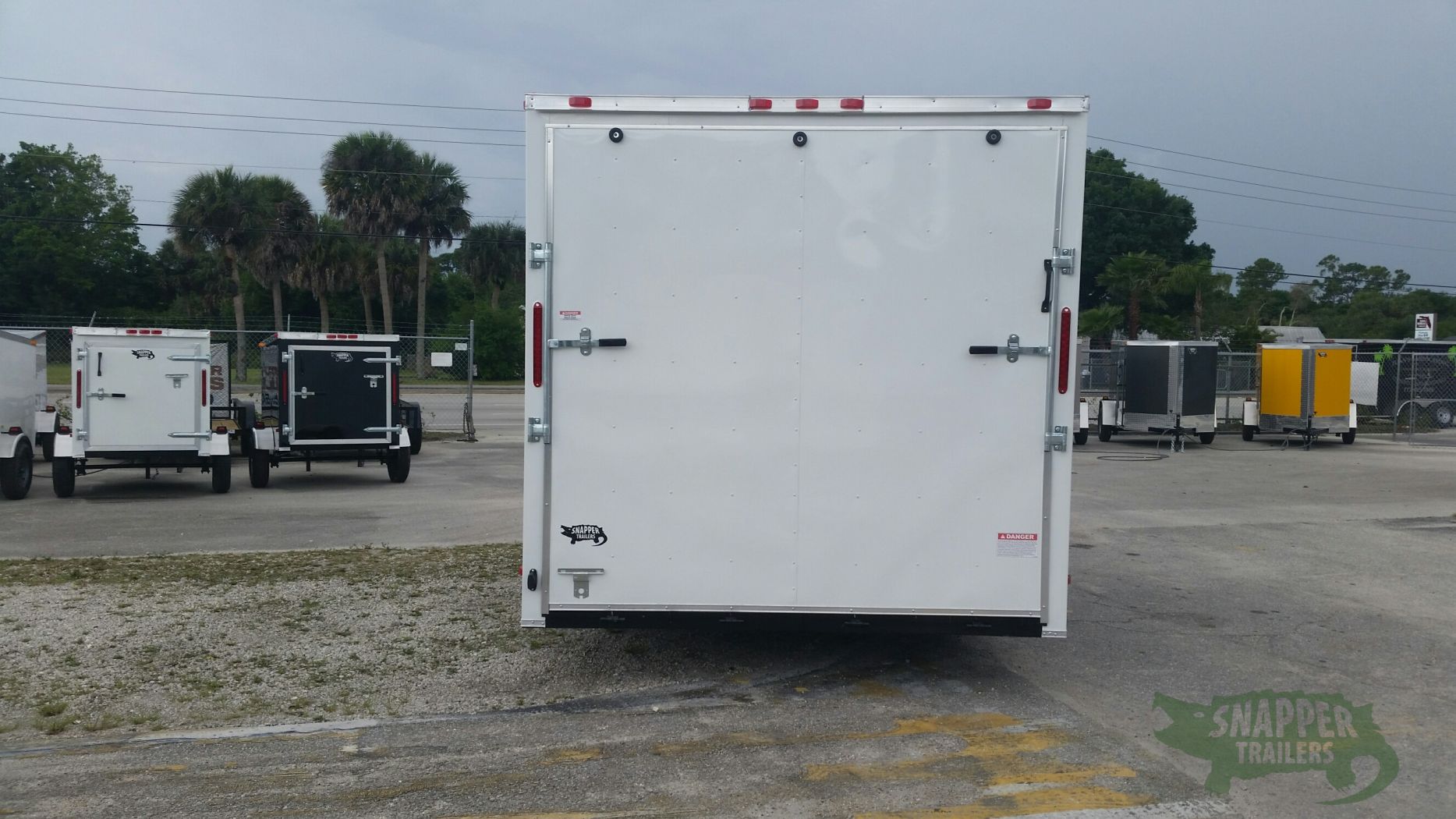 South Georgia Cargo Custom 8.5x20 TA Trailer - White, Ramp, Side Door, Extra Height, Flat Front - Image 7