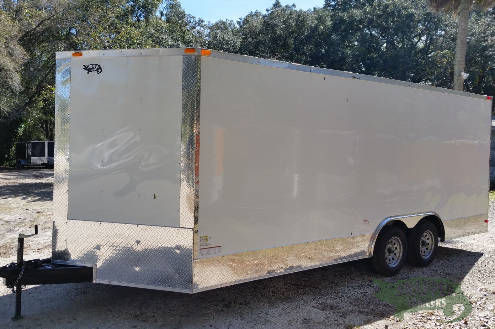 South Georgia Cargo 8.5x20 TA Trailer - White, Ramp, Side Door, Extra Height, ATP Wrap - Image 2