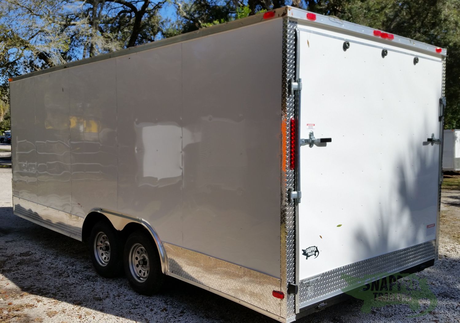 South Georgia Cargo 8.5x20 TA Trailer - White, Ramp, Side Door, Extra Height, ATP Wrap - Image 5