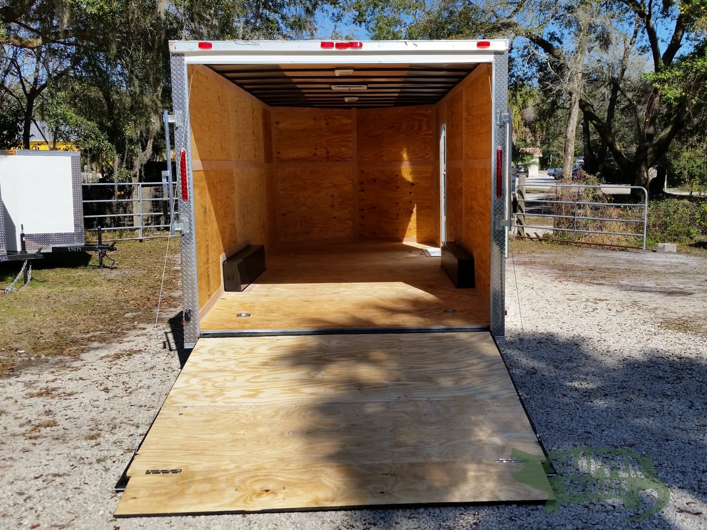 South Georgia Cargo 8.5x20 TA Trailer - White, Ramp, Side Door, Extra Height, ATP Wrap - Image 6