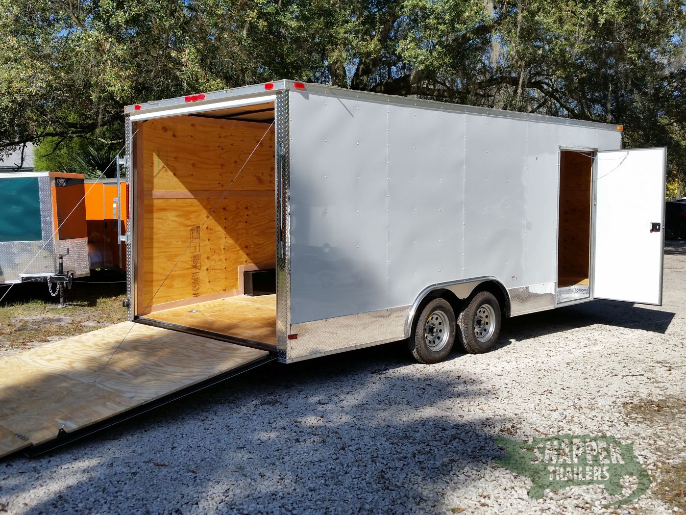 South Georgia Cargo 8.5x20 TA Trailer - White, Ramp, Side Door, Extra Height, ATP Wrap - Image 8