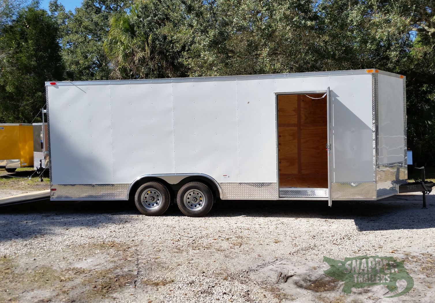 South Georgia Cargo 8.5x20 TA Trailer - White, Ramp, Side Door, Extra Height, ATP Wrap - Image 10