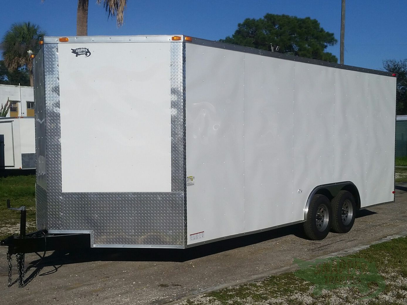South Georgia Cargo 8.5x20 TA Trailer - White, Ramp, Side Door, Extra Height - Image 2