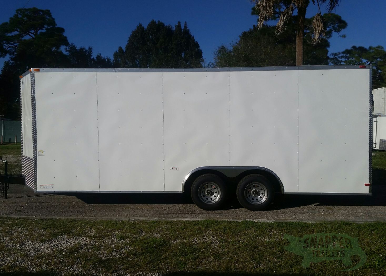 South Georgia Cargo 8.5x20 TA Trailer - White, Ramp, Side Door, Extra Height - Image 3