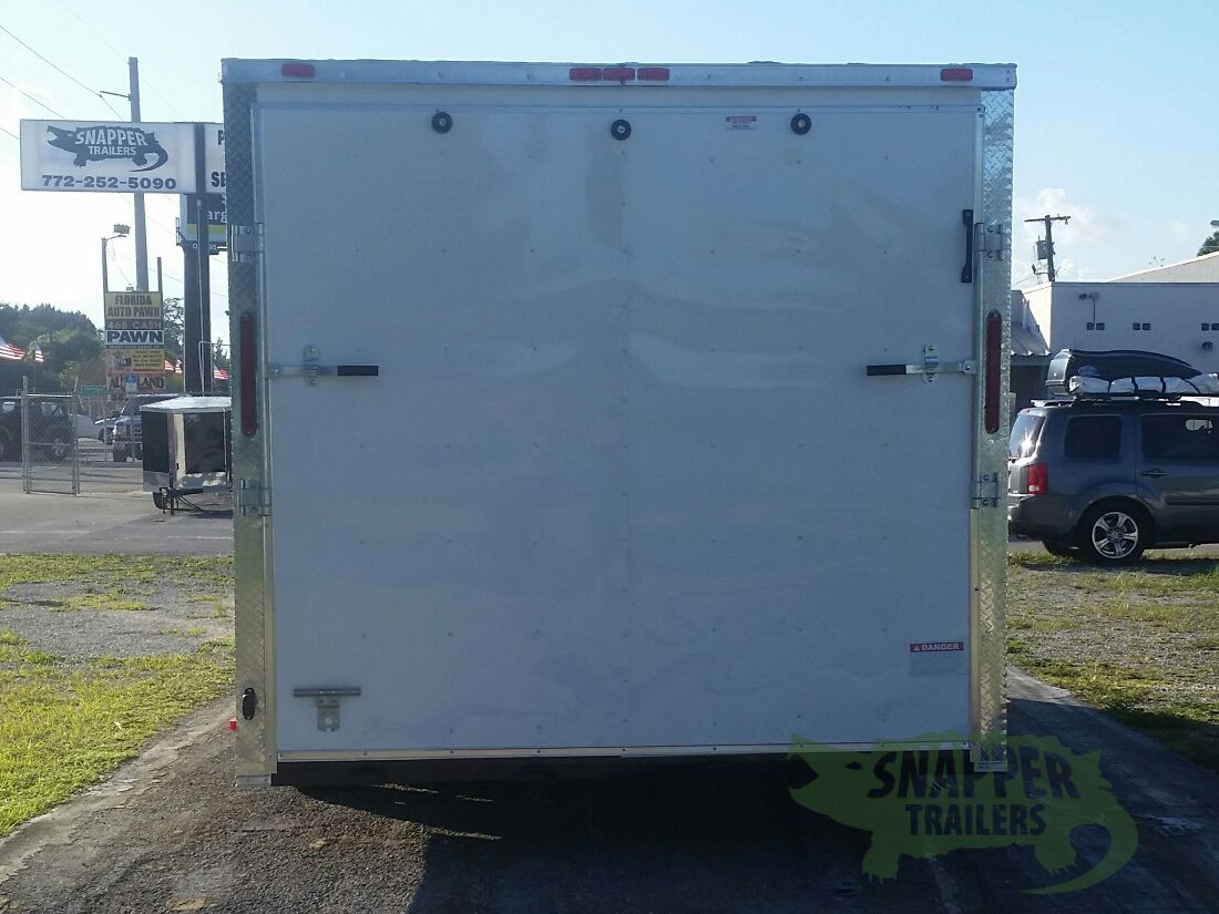 South Georgia Cargo 8.5x20 TA Trailer - White, Ramp, Side Door, Extra Height - Image 7